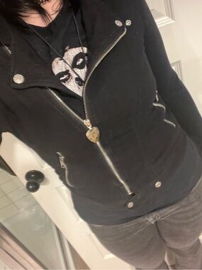 AEROSMITH RARE Vintage Disney Rock ’n’ Roller Coaster Moto Jacket 🎸